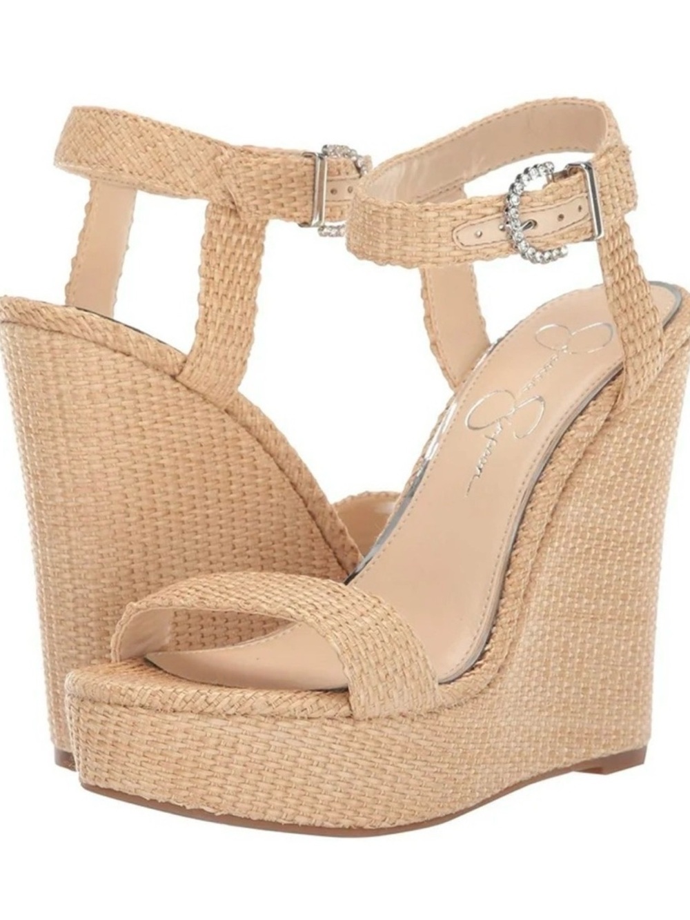 Jessica Simpson Raffia Wedge Sandals